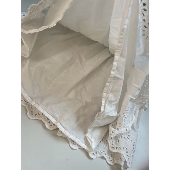 Kids Eyelet Tiered White Dress | Gap XXL - Picture 6 of 6